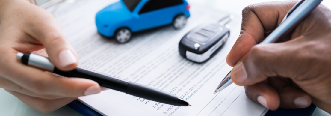 People Signing Onto Car Finance